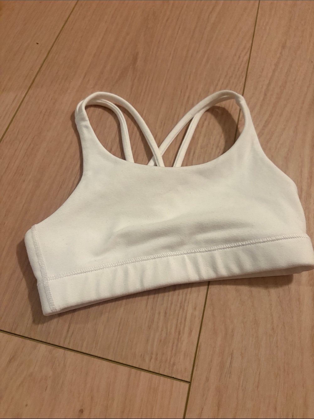 NWOT* White Strappy Sports Bralette